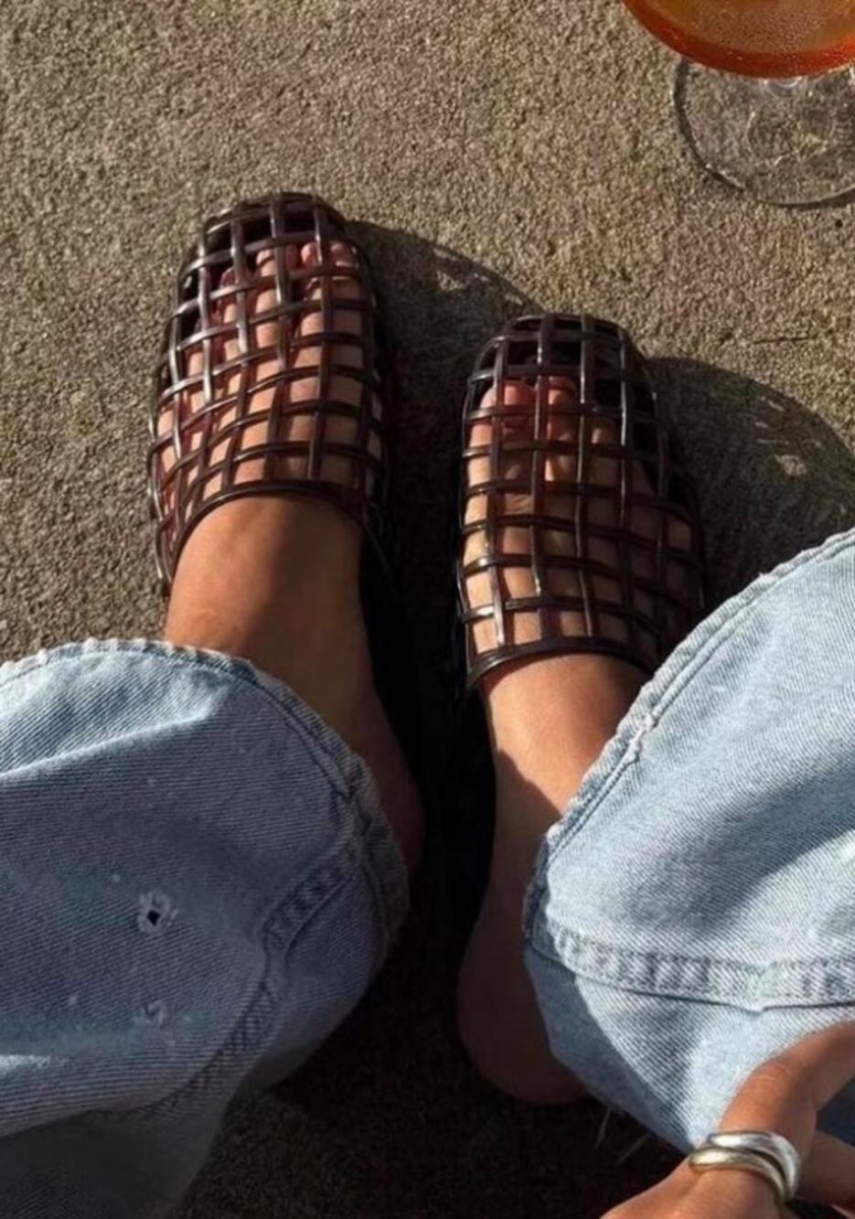 Vince Barcelona Jelly Mule - Ganache Size US 9 / EUR 40